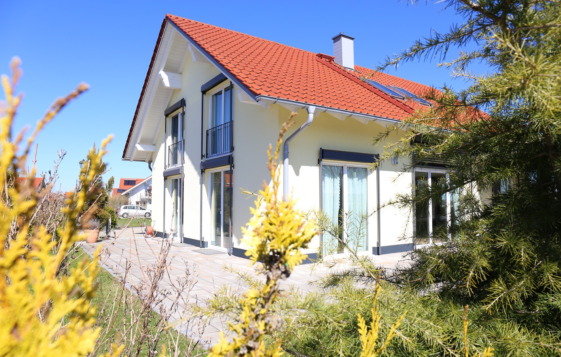 Außenansicht des Einfamilienhauses